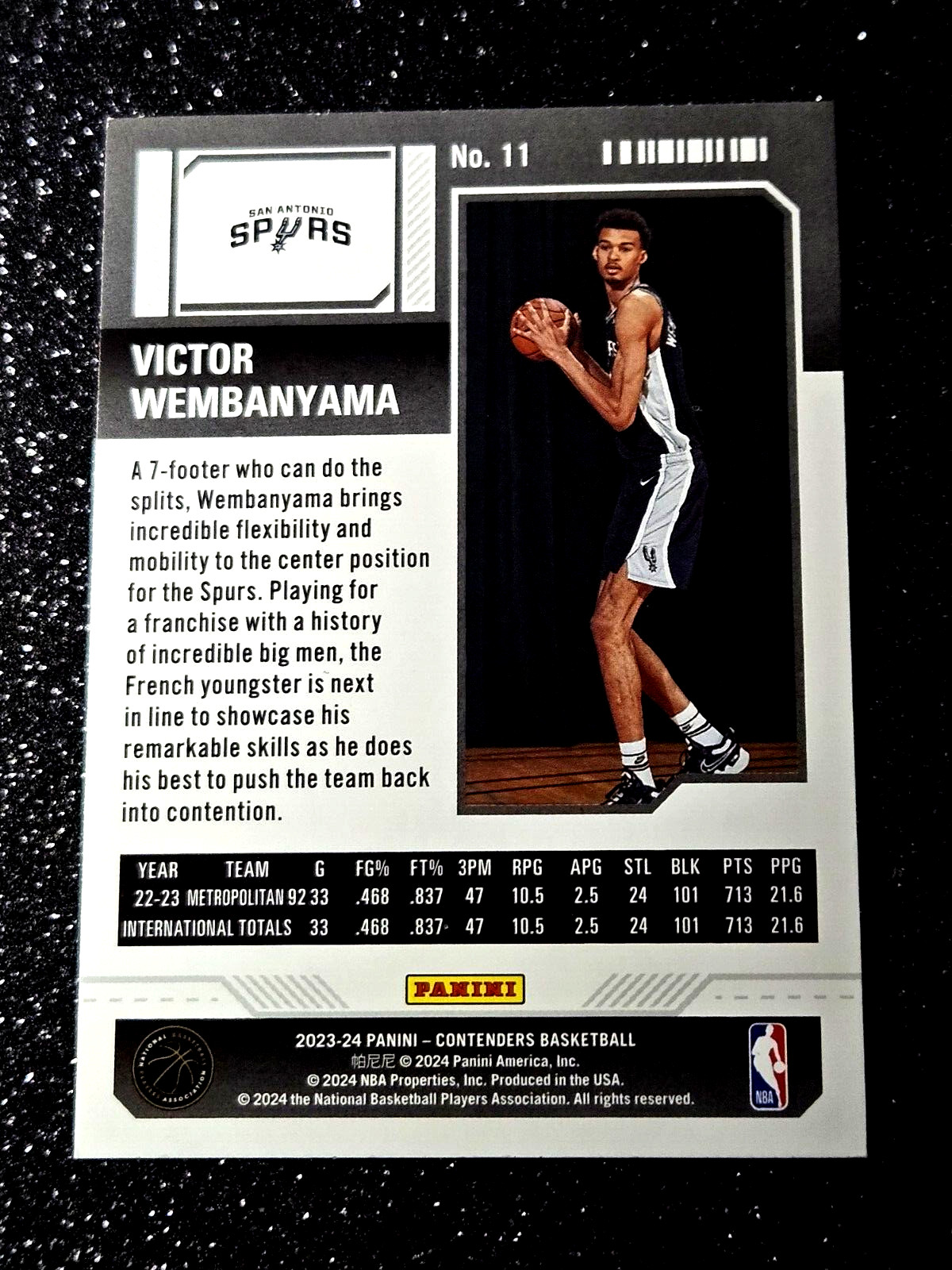 2023-24 Panini Contenders Victor Wembanyama #11 RC Rookie Season Ticket MINT 🔥 view 17