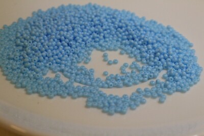 Rocailles Perlen Preciosa 10/0 Natur. Opague 20 g 2,3 mm Glasperlen Beads 63000