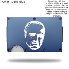Custom "MARLON BRANDO 2" Laser Engraved Wallet - Slim Metal Wallet