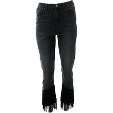 DG2 Diane Gilman Virtual Stretch Fringe-Hem Jean Fashion Women's, 16P