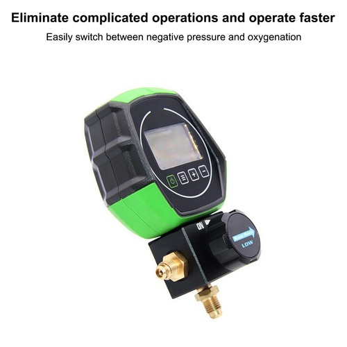 Refrigeration Digital Manifold Meter Gauge HVAC Vacuum Pressure Leakage Tester - Picture 4 of 16