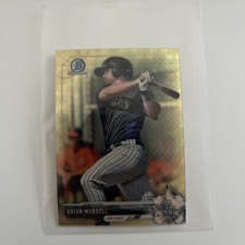 Brian Mundell RC 2017 Bowman Chrome Mini SUPERFRACTOR #d 1/1 Rockies #BCP86