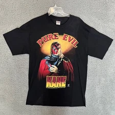 Kane Pure Evil Hyland Mens T-Shirt Black Size L Large Graphic Tee WWE WWF