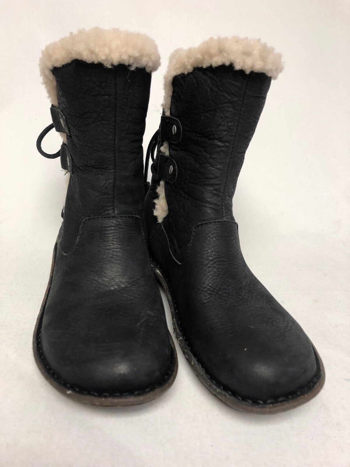 UGG Australia 1007760 Akadia Stout / Black Winter Booties Lace Up Boots ...