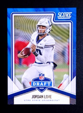 2020 Score NFL Draft Gold Zone /50 Jordan Love #NFL-6 Rookie RC Packers