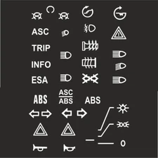 BMW 650 800 1100 1150 1200 Sticker Pictograms for Switch Fittings Motorcycle