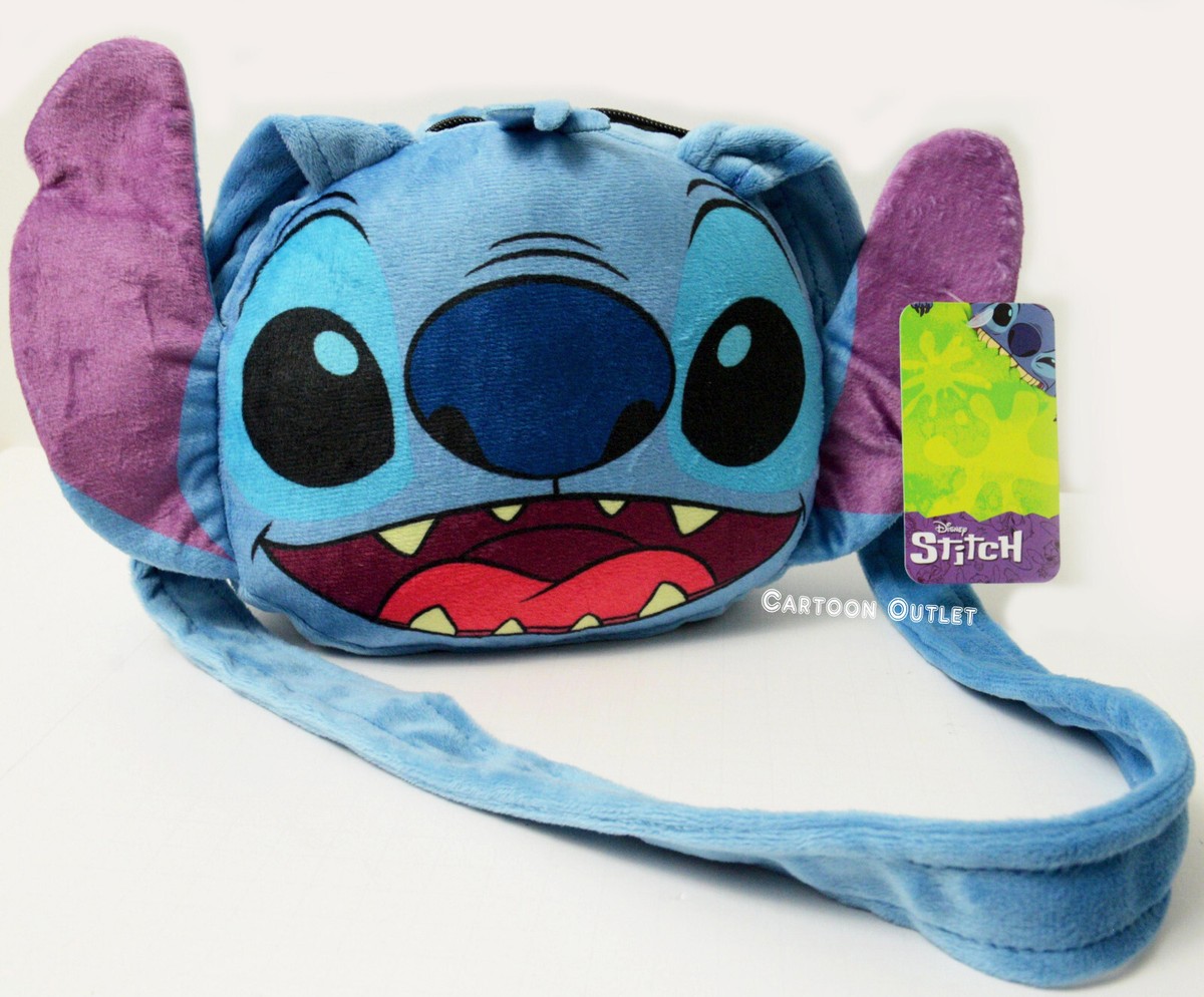 Disney Stitch Shoulder bag plush purse Head Lilo & Stitch Girls 