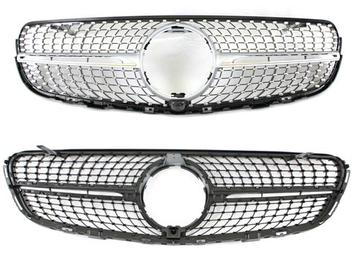 2014- 19 GLC 300 front bumper cover grille valance conversion kit to 43 AMG X253 - Picture 5 of 13