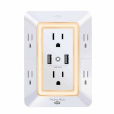 POWRUI 6 Charger USB Wall Charger Surge Protector