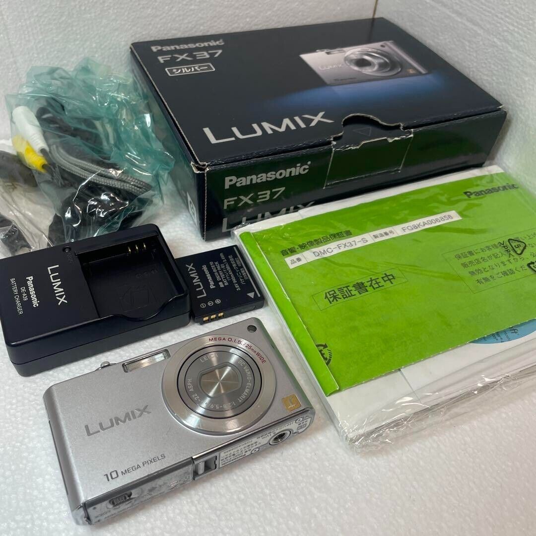 Panasonic LUMIX DMC-FX37 10.1MP Digital Camera Silver with Panasonic LUMIX DMC-FX37 10.1MP Digital Camera Silver with