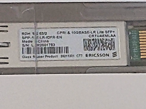 Ericsson RDH 102 65/2 CPRI 10GBASE-LR LITE SFP+ Transceiver NEW - Picture 3 of 7