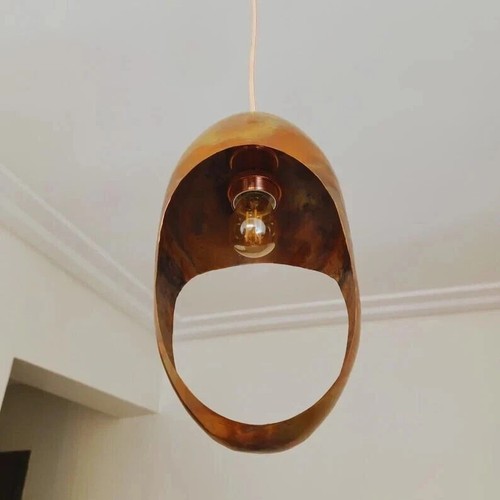 "1950s Mid-Century Modern Florian Schulz Brass Counterweight Pendant Chandelier - Picture 4 of 8