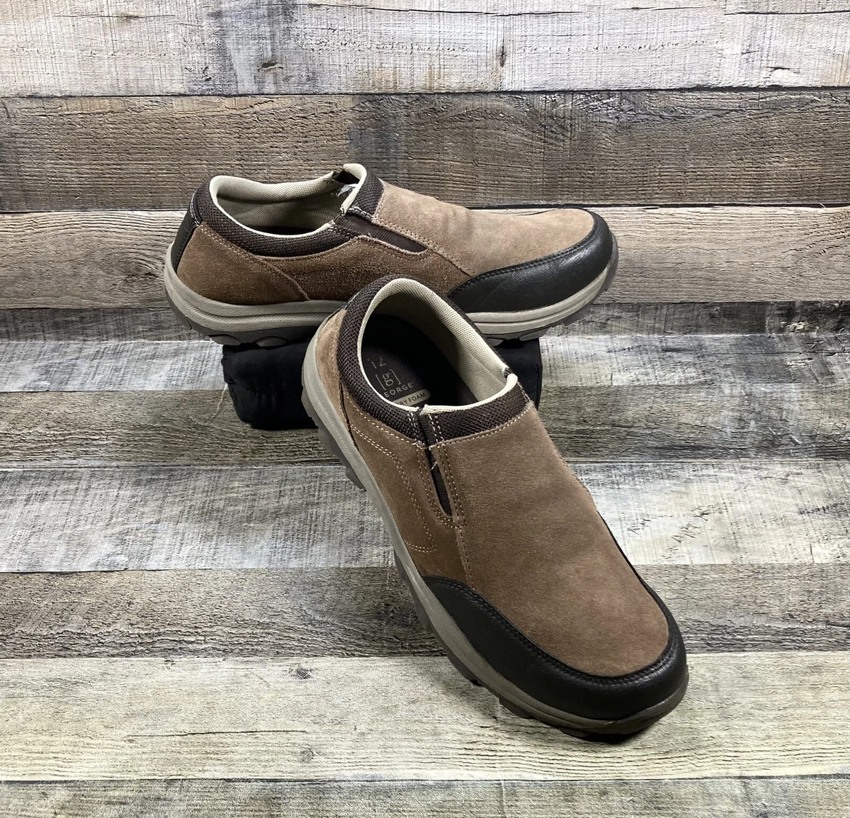 Mens George Foreman Footworks Smart System Slip On Loafers 14 M Brown NWOT George Loafer Brown Casual Shoes for Men for sale | eBay main image 2