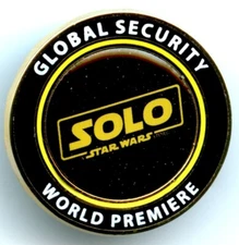 Star Wars: Solo: A Star Wars Story - World Premiere Global Security Pin