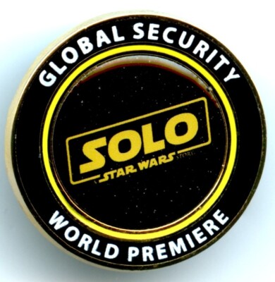 Star Wars: Solo: A Star Wars Story - World Premiere Global Security Pin