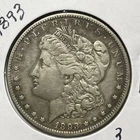 1893 MORGAN SILVER DOLLAR, XF DETAILS!