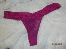 Vintage Frederick  s Of Hollywood Lace Thong HOT PINK Sz XL