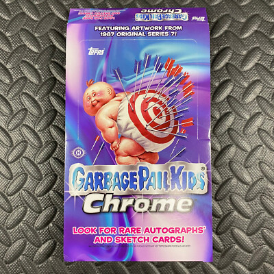 GARBAGE PAIL KIDS 2025 CHROME 7TH SERIES 7 EMPTY HOBBY DISPLAY BOX TOPPS
