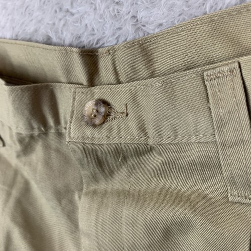 Dickies Beige Pleated Front Chino Shorts Women's 28W 7.5L - Picture 4 of 12