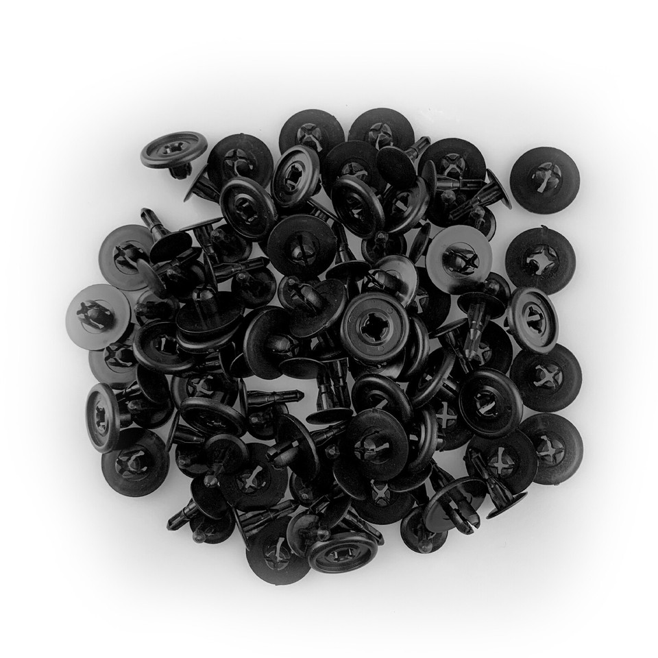 50Pcs 7mm Hole Bumper Clip Auto Car Hole Plastic Rivets Fastener Fender