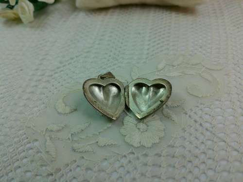 De colección Diseño Hinchado Grabado 2 Caras Corazón Amor Bisagras Foto Medallón Dije Colgante - Imagen 6 de 20