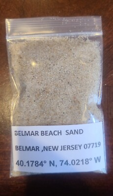 #ad THE JERSEY SHORE BELMAR BCH NJ Beach Sand Sample Approximately 30ml. $3.99