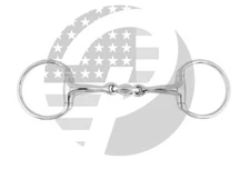 EGGBUTT Snaffle Horse Bit Double Jointed Horse Bit With Oval Link Stainless