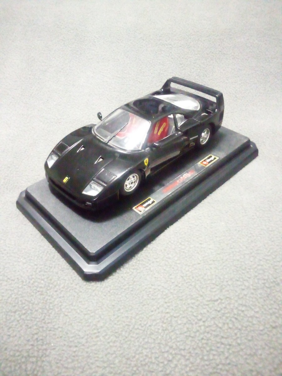 Vintage 1/24 Scale 1987 Ferrari F40 Black Burago Diecast Vintage 1/24 Scale 1987 Ferrari F40 Black Burago Diecast