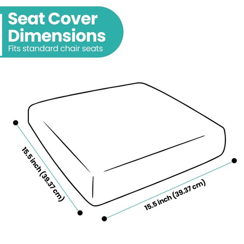 Silla Comedor Asiento Fundas Elástico Liso Cojín Cubiertas: Extraíble Protector - Imagen 20 de 177