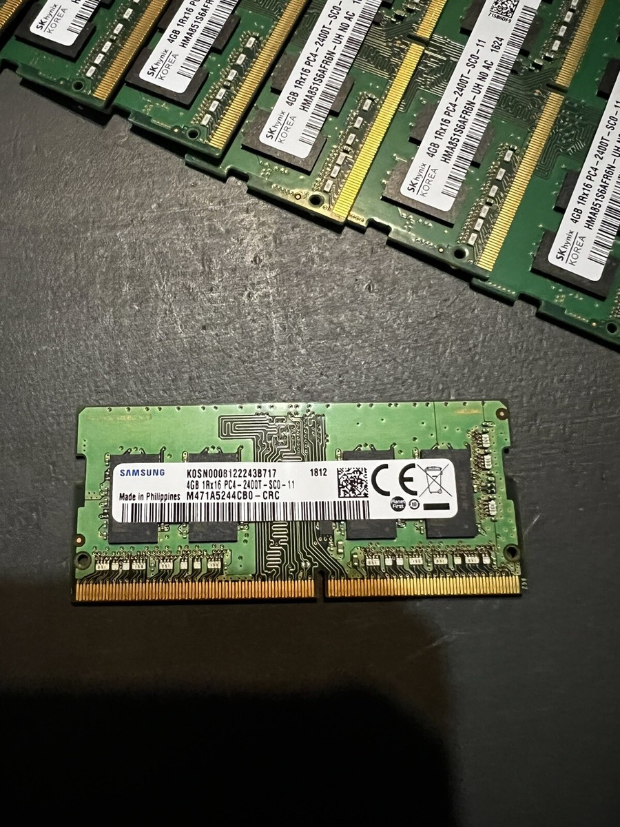 メモリー SK 4GB 1Rx16 PC4-2400T 50枚 ジャンク SK Hynix 4GB 1RX16 PC4-2400T-UC0-11 DDR4 Desktop RAM