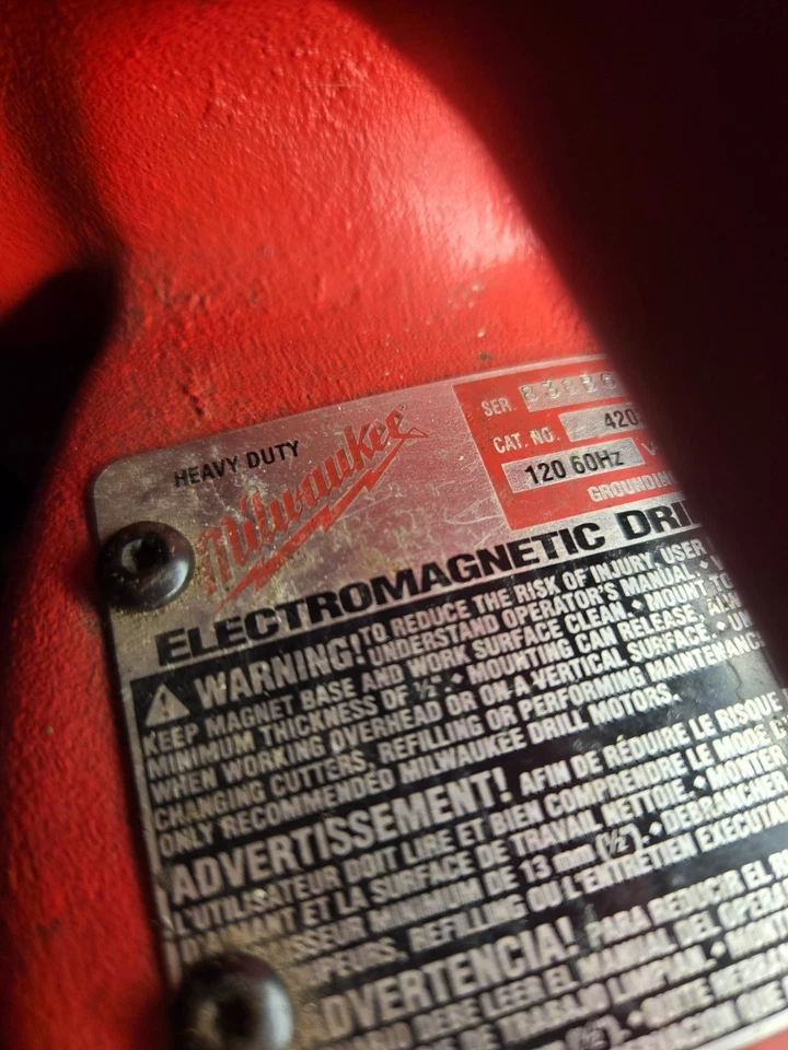 Milwaukee electromagnetic drill press - Image 4 of 4