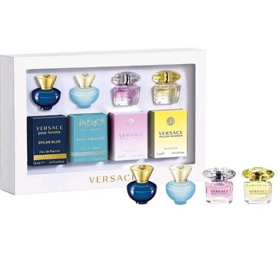 Versace Women s Mini Perfume 4pc Gift Set Bright Crystal Yellow Diamond Dylan