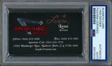 Lynsi Snyder Autograph PSA DNA Signed Business Card In-N-Out Burger CEO