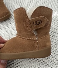 Ugg Chestnut Keelan Suede Baby Boots size 4-5