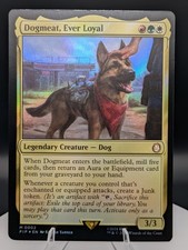 dogmeat mtg card MTG Dogmeat Ever Loyal *FOIL* Universes Beyond: Fallout 0002 NM
