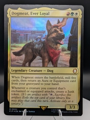 Fallout MTG Dogmeat, Ever Loyal Mythic FOIL (NM)