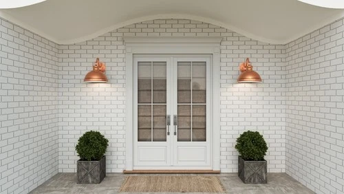 Jameson 1-Light Outdoor Wall Mount in Aged Copper - Picture 6 of 7