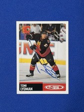 2002-03 Topps Total #392 Toni Lydman Flames Signed Auto autograph E’