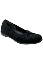 BZees Women's Kissed Bow Ballerina Flats Black