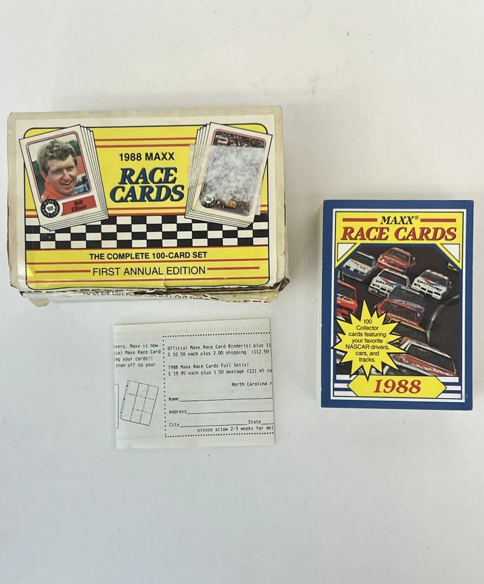 1988 Maxx Race Cards for sale