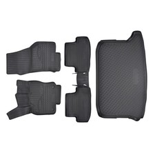 Gummimatten + Kofferraumwanne Set Passend Für Seat Ateca Ab 2016 2x4