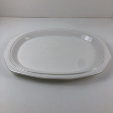 Pfaltzgraff Heritage White Ironstone Serving Platter Oval Dish Tray