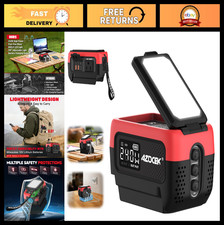 240W Pure Sine Wave Power Inverter for Milwaukee 18V Battery, 120V AC, USB-C, Fa