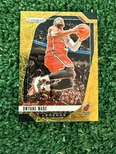 2024-25 Panini Prizm Basketball Dwayne Wade Miami Heat Gold Laser SSP 8/10