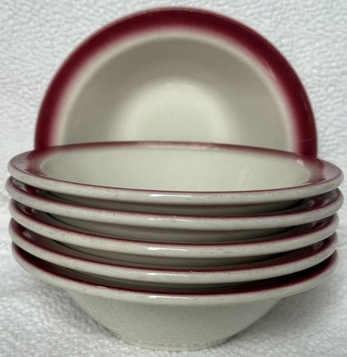 Vintage HOMER LAUGHLIN Best China KF Restaurant Ware Bowls Set Of 6