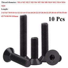M2-M20 10.9 Grade Countersunk Hexagon Socket Screws High Strength Screws Bolts