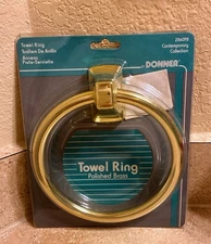 Towel Ring (Toallero de Anillo) Polished Brass by DONNER Bathroom Accessories
