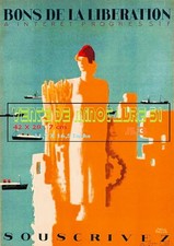 Bons de la Liberation a intéret progressif  - Colin  -  A3 Plastifiée