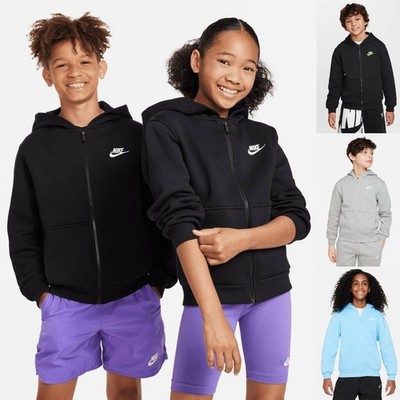 Nike NSW Club Fleece Full-Zip Kinder Hoodie Kapuzenjacke Sweatshirt Sweatjacke
