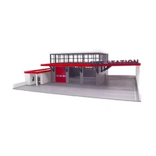 Outland Models Miniatures Modern Style Fire Dept Station 1:87 HO Scale